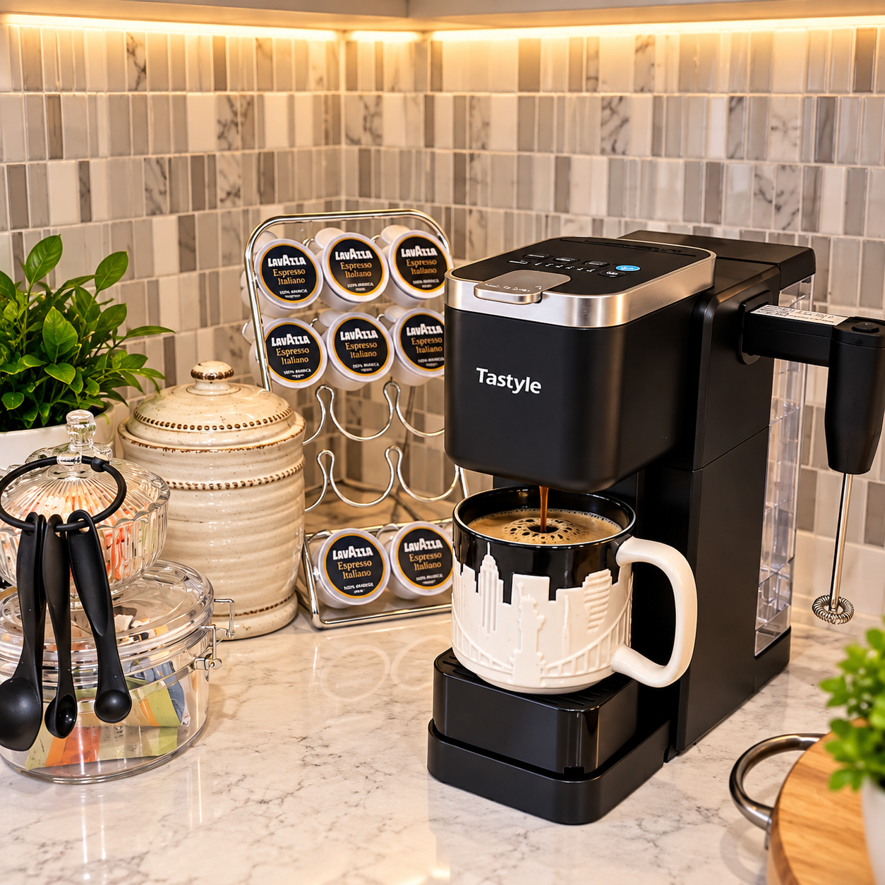 Tastyle Mini Coffee Maker for hot and iced coffee